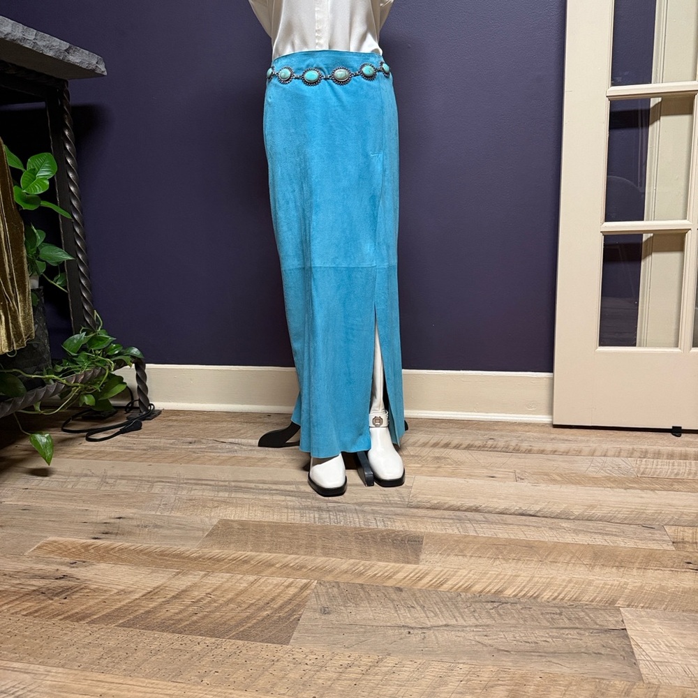 Dolce & Gabbana Turquoise Maxi Skirt - Picture 2 of 10